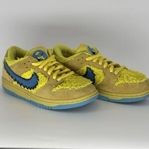 Nike SB Dunk Low Pro QS "GRATEFUL DEAD/OPTI YELLOW" Size 8